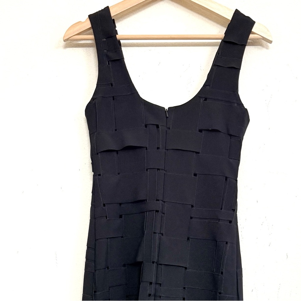 NWT A.W.A.K.E MODE The Weaved Midi Tank Dress in Black Size XS - Picture 14 of 16